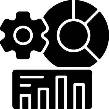 iş veri analiz simgesi ana hat biçiminde