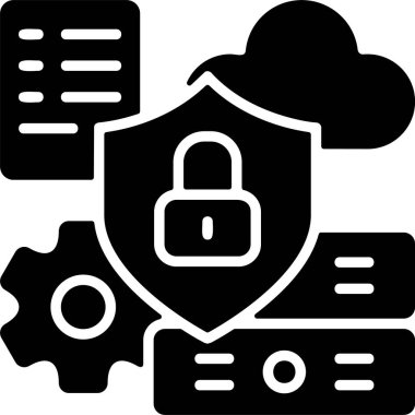 basit tasarım içinde veri koruma simgesi