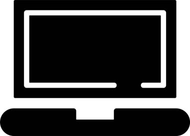 Bilgisayar. Web simgesi basit illüstrasyon