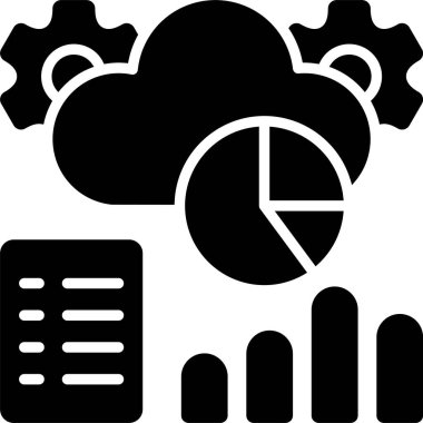 veri analiz çizelgesi simgesi ana hat biçiminde