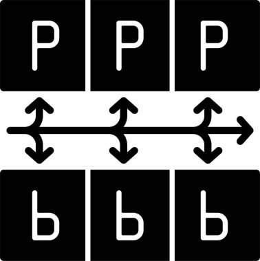 park simgesi işaret vektörü çizimi 