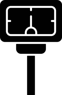 park simgesi işaret vektörü çizimi 