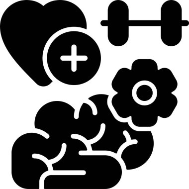 kalp sağlığı yaşam tarzı simgesi