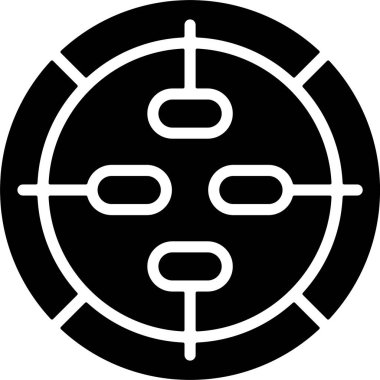 Hedef. Web simgesi basit illüstrasyon