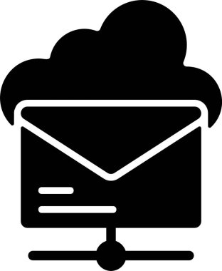 E- posta Bildirim simgesi, harf, vektör illüstrasyonu 