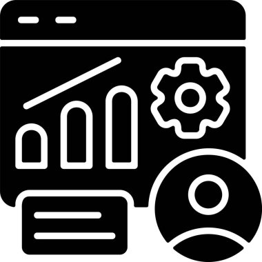 iş simgesi vektör illüstrasyonu