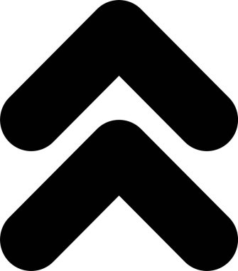 ok aşağı ok simgesi ana hat biçiminde