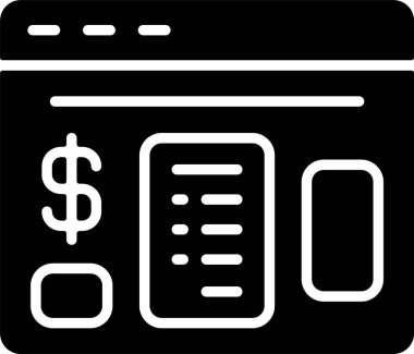 Para için. Web simgesi basit tasarım