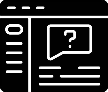 Konuş. Web simgesi basit illüstrasyon