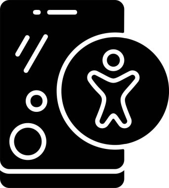 akıllı telefon simgesi vektör illüstrasyonu