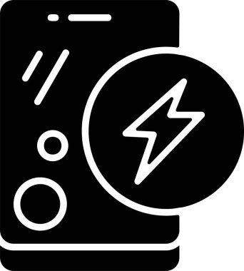 pil şarj simgesi ana hat biçiminde