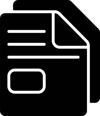 Belge. Web simgesi basit tasarım