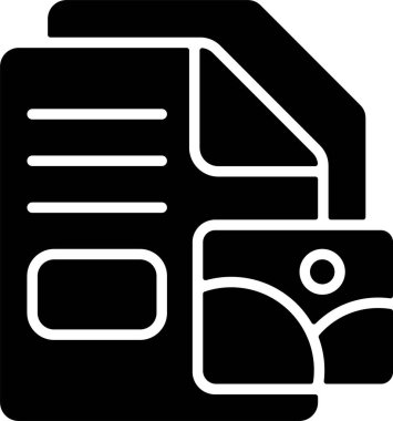 belge simgesi vektör illüstrasyonu