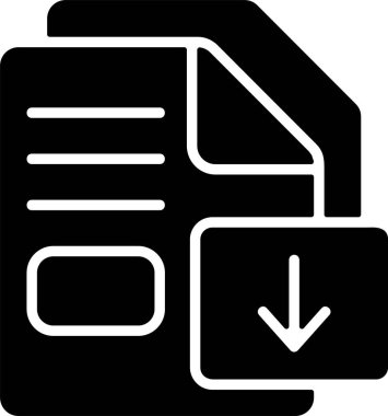 Dosya. Web simgesi basit illüstrasyon