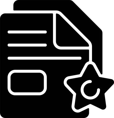 belge simgesi vektör illüstrasyonu