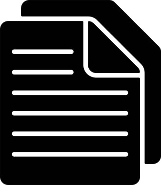 Belge. Web simgesi basit illüstrasyon