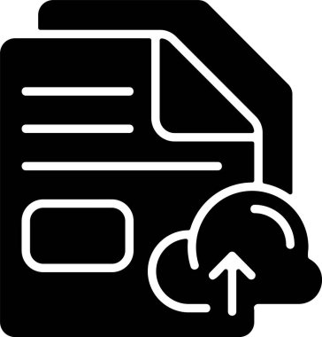 bulut dosya simgesi, basit biçim