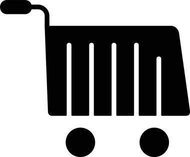 Trolley Web simgesi vektör illüstrasyonu