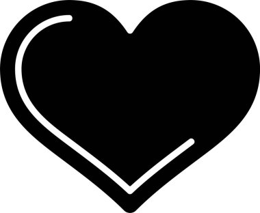 kalp web simgesi vektör illüstrasyonu