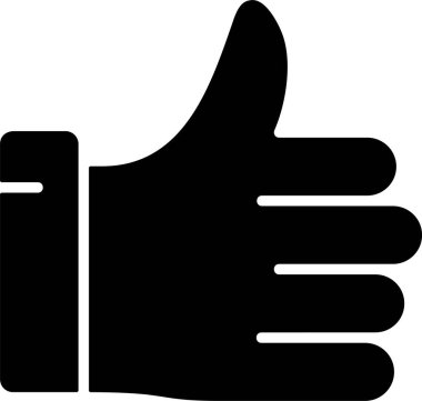 Web simge vektör çizim başparmak