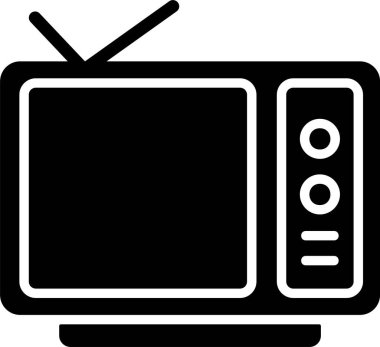 TV web simge vektör çizim