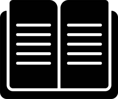 Kitap. Web simgesi basit illüstrasyon 