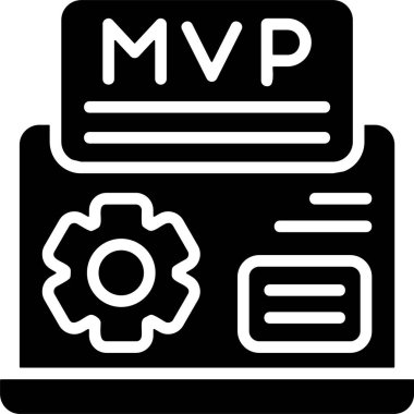 MVP web simgesi vektör illüstrasyonu