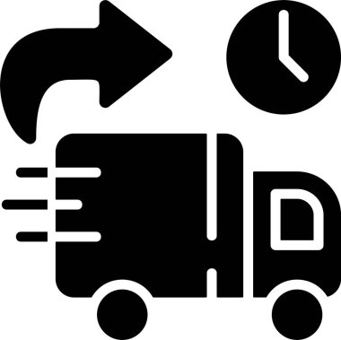 Sonraki Gün Teslimat Ağ ikonu vektör çizimi