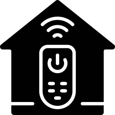 Akıllı Ev Aygıtı web simgesi vektör çizimi