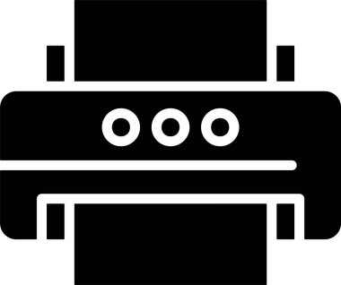 Yazıcı web simge vektör çizim