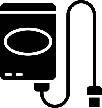 Harici Sabit Sürücü web simgesi vektör çizimi