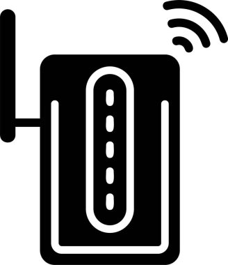 Wi-Fi Extender ağ ikonu vektör illüstrasyonu
