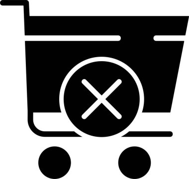 alışveriş sepeti simgesini işaret illüstrasyon vektör 