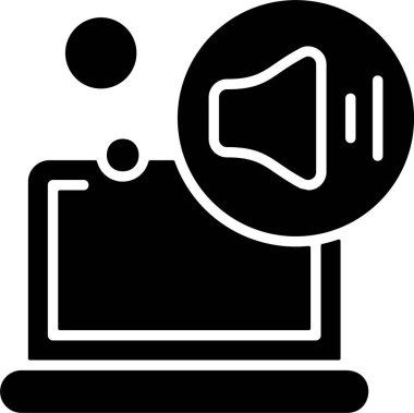 hacim web simgesi vektör illüstrasyonu