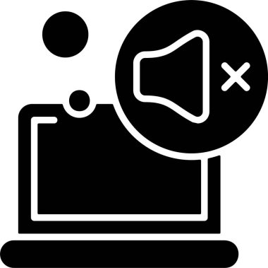 Dilsiz ağ simgesi vektör illüstrasyonu