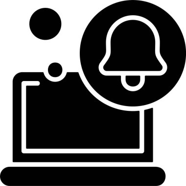 Bildirim Çanı simgesi vektör illüstrasyonu 