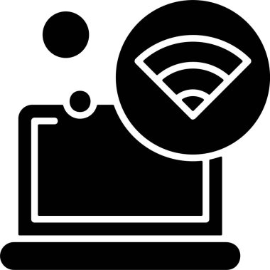 wifi internet simgesi vektör illüstrasyonu 