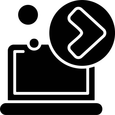 Web simgesi vektör illüstrasyonunu ileri al