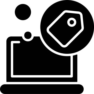 etiket web simgesi vektör illüstrasyonu