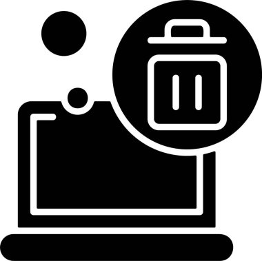 Döngü Bin web simgesi vektör illüstrasyonu