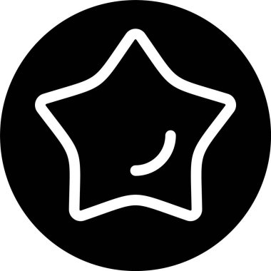 Favori web simgesi vektör illüstrasyonu