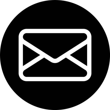 E- posta Bildirim simgesi, harf, vektör illüstrasyonu 