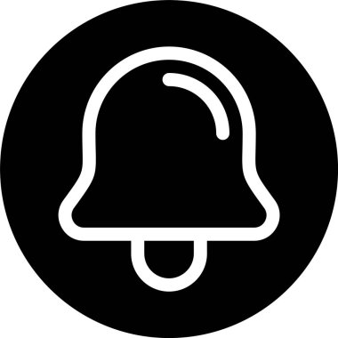 Bildirim Çanı simgesi vektör illüstrasyonu 