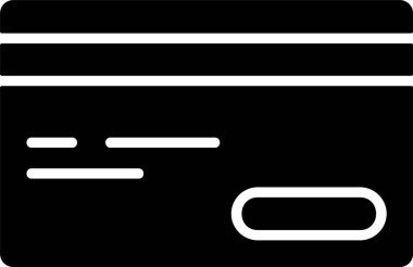 Kredi kartı web simgesi vektör illüstrasyonu