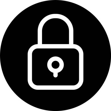 kilit web simge vektör çizim