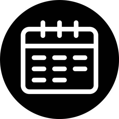 randevu takvimi çizelgesi çizimi 