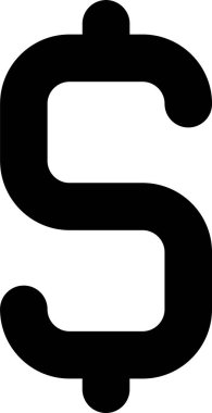 Dolar para birimi simgesi vektör illüstrasyonu 