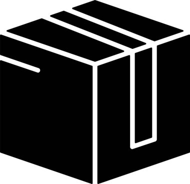 Paket Kutusu Web simgesi vektör illüstrasyonu