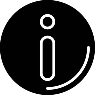  Bilgi İmzası Web simgesi vektör illüstrasyonu