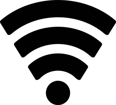 wifi internet simgesi vektör illüstrasyonu 